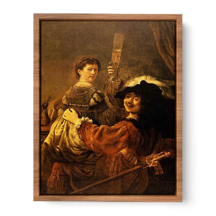 Self-portrait With Saskia (or The Prodigal Son With A Whore) Painting