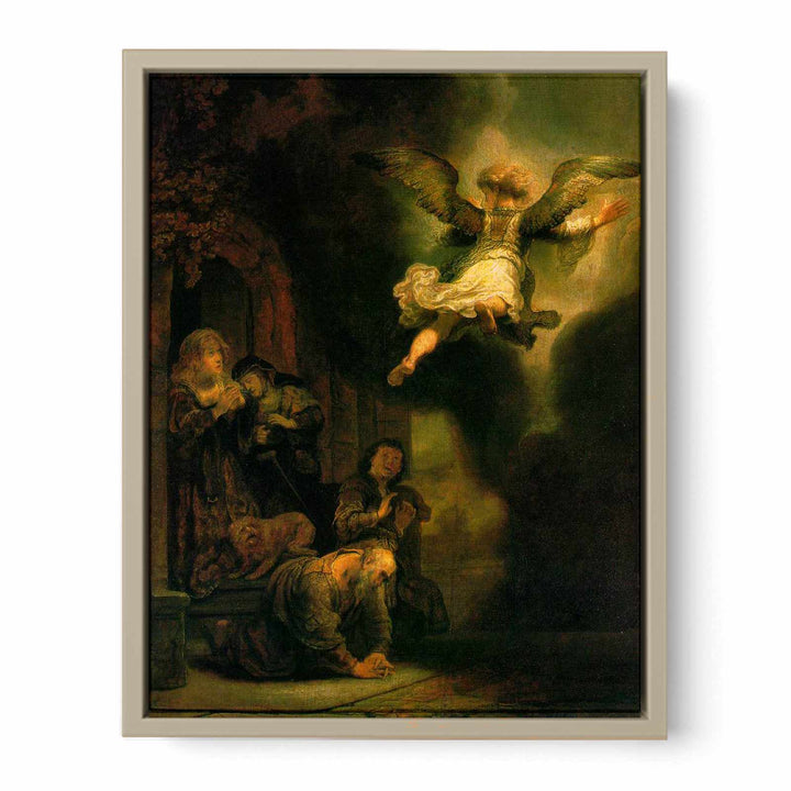 The Archangel Leaving the Family of Tobias 1637
 Painting