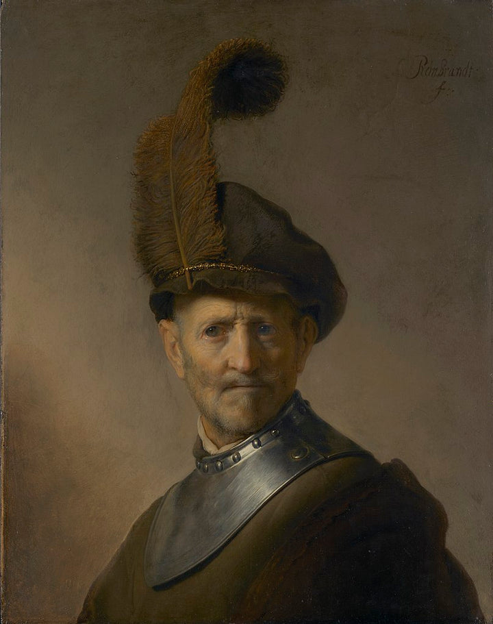 An Old Man in Military Costume 