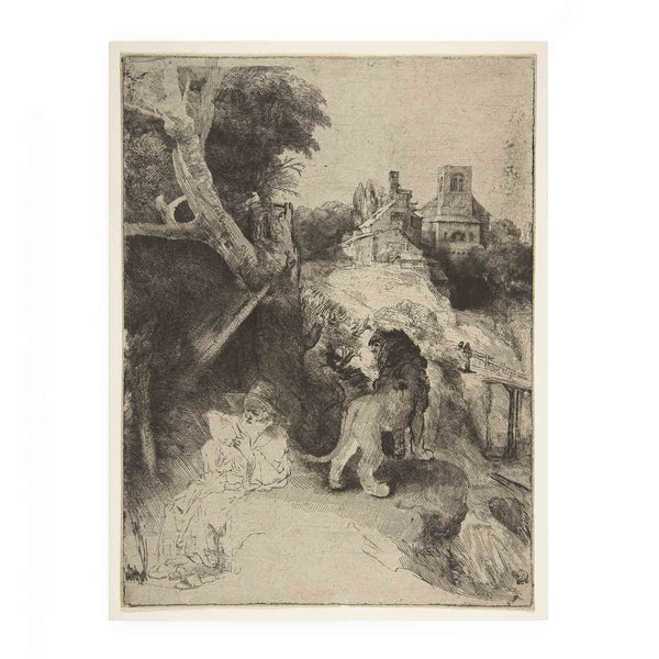 St. Jerome Reading in an Italian Landscape Painting