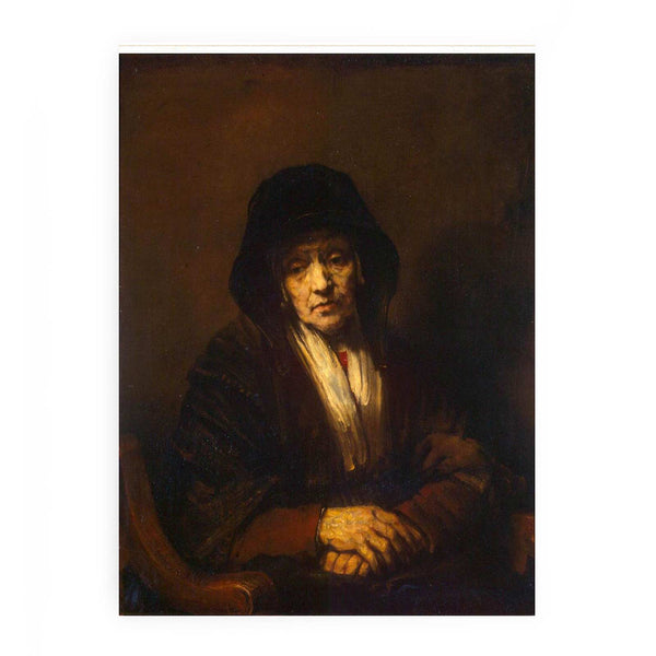 Portrait of an old Woman 1654 Painting