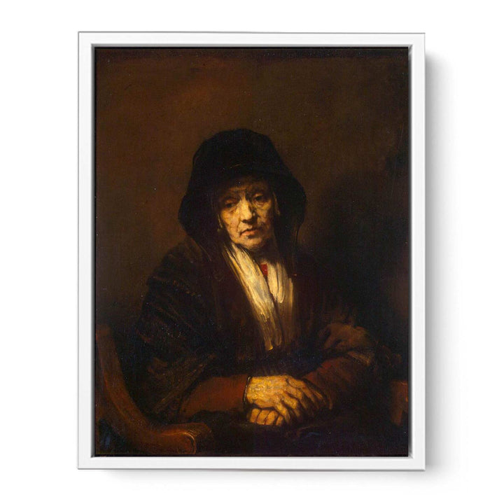 Portrait of an old Woman 1654 Painting