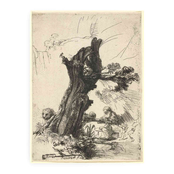 Saint Jerome beside a Pollard Willow
 Painting
