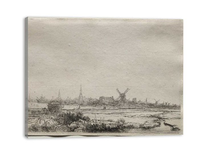 A View Of Amsterdam From The North West Painting