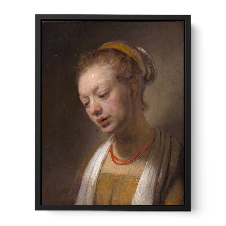 Portrait of a Young Girl Painting
