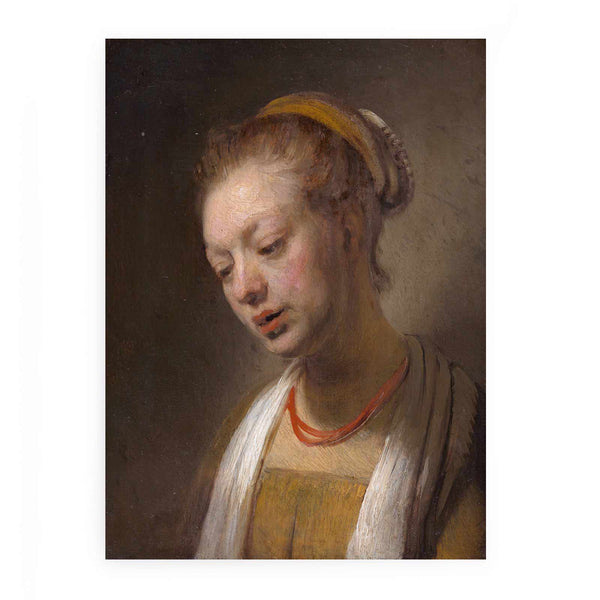 Portrait of a Young Girl Painting