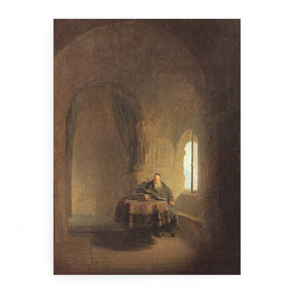 Philosopher Reading Painting