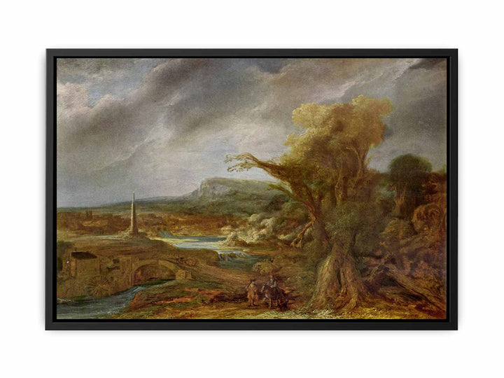 Landscape with Obelisk (possibly the flight into Egypt)
 Painting
