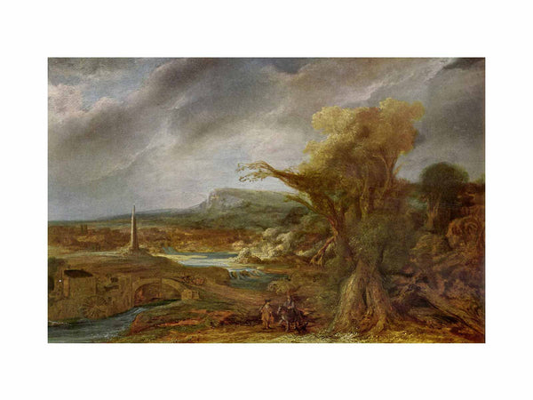 Landscape with Obelisk (possibly the flight into Egypt)
 Painting