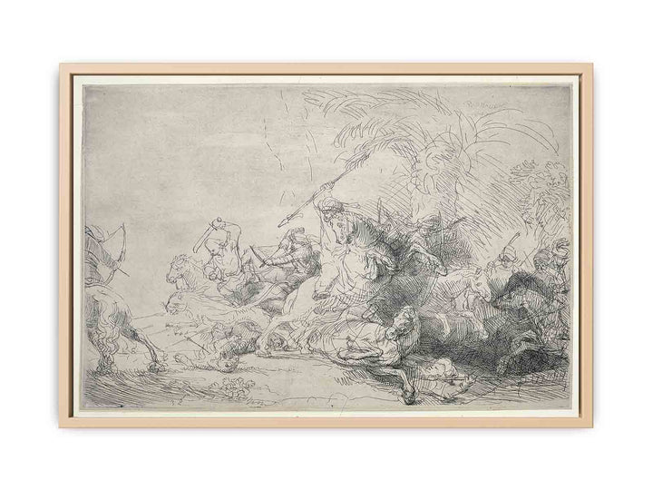 The Large Lion Hunt
 Painting