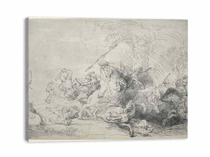 The Large Lion Hunt
 Painting