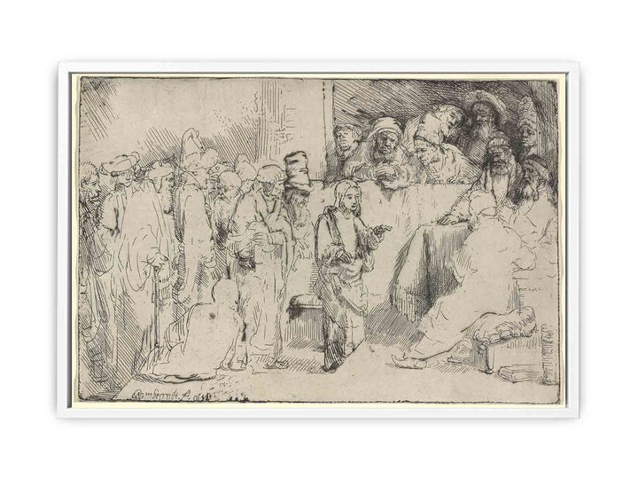 Christ disputing with the Doctors A Sketch
 Painting