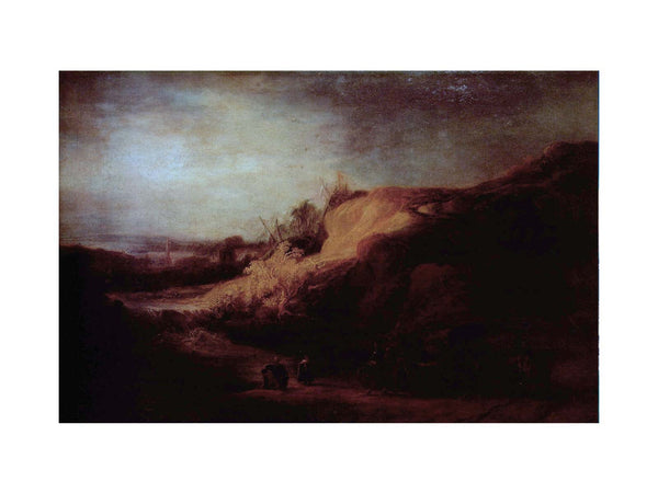 Landscape with the Baptism of the eunuch Painting