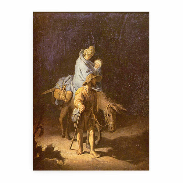 The flight into Egypt Painting