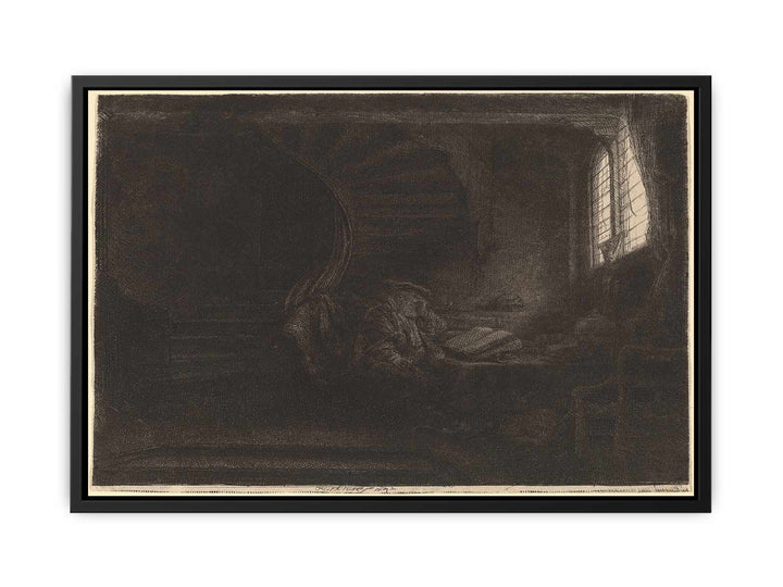Saint Jerome in a dark Chamber
 Painting