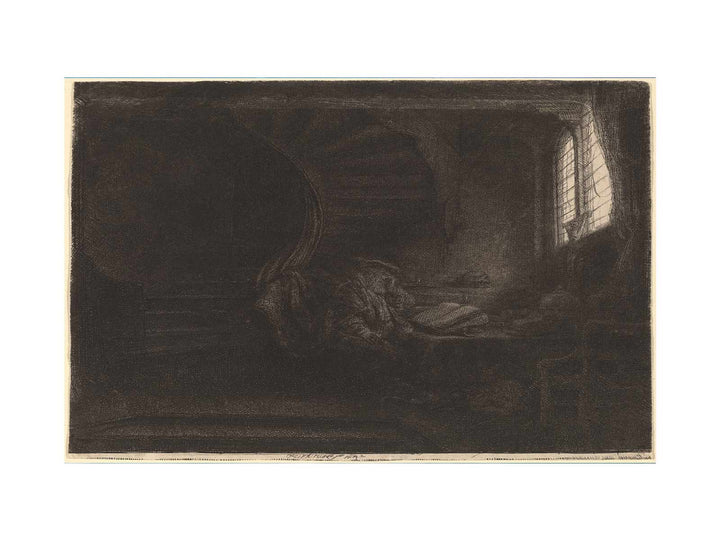 Saint Jerome in a dark Chamber
 Painting