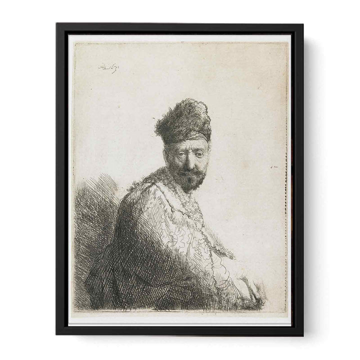 Bearded Man In A Furred Oriental Cap And Robe The Artist's Father Painting