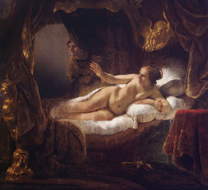 Danae   Rembrandt Painting 