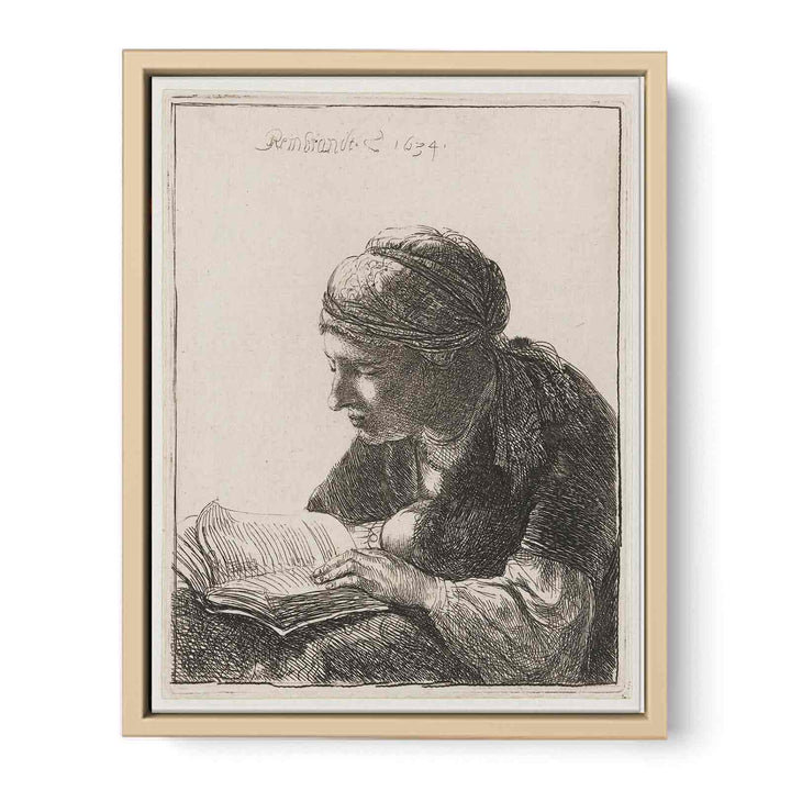 Woman Reading Painting