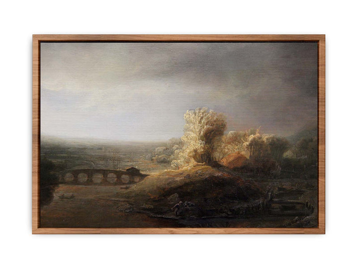 Landscape with a Long Arched Bridge 2
 Painting