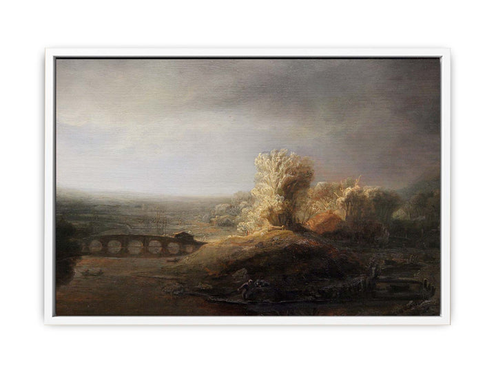 Landscape with a Long Arched Bridge 2
 Painting