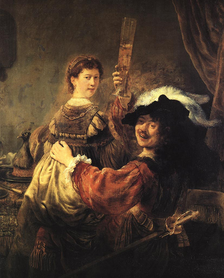 Rembrandt and Saskia in the Scene of the Prodigal Son in the Tavern c. 1635 