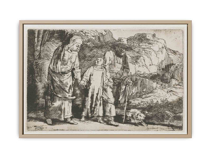 Christ returning from the Temple with his Parents Painting