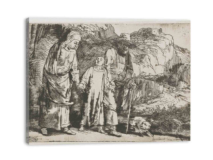 Christ returning from the Temple with his Parents Painting