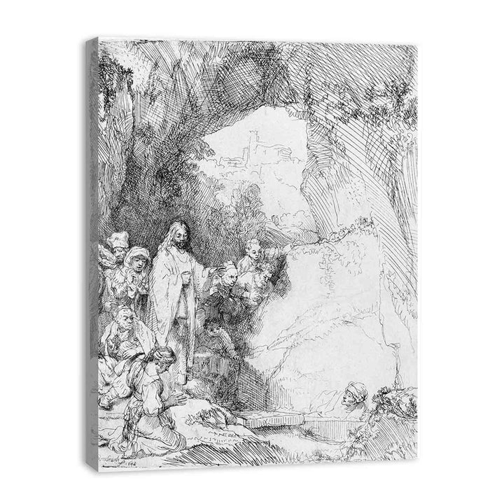 The Raising of Lazarus Small Plate 2 Painting