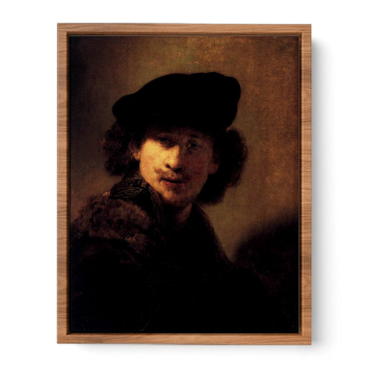Self-Portrait with Velvet Beret and Furred Mantel Painting