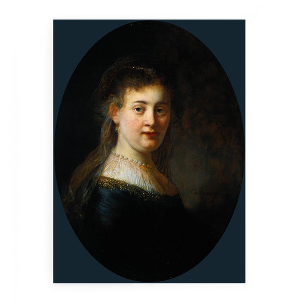 Portrait of Saskia van Uylenburgh Painting
