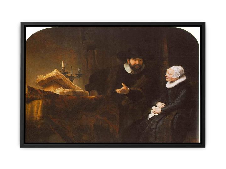 The Mennonite Minister Cornelis Claesz. Anslo in Conversation with his Wife, Aaltje 1641
 Painting