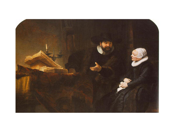 The Mennonite Minister Cornelis Claesz. Anslo in Conversation with his Wife, Aaltje 1641 Painting