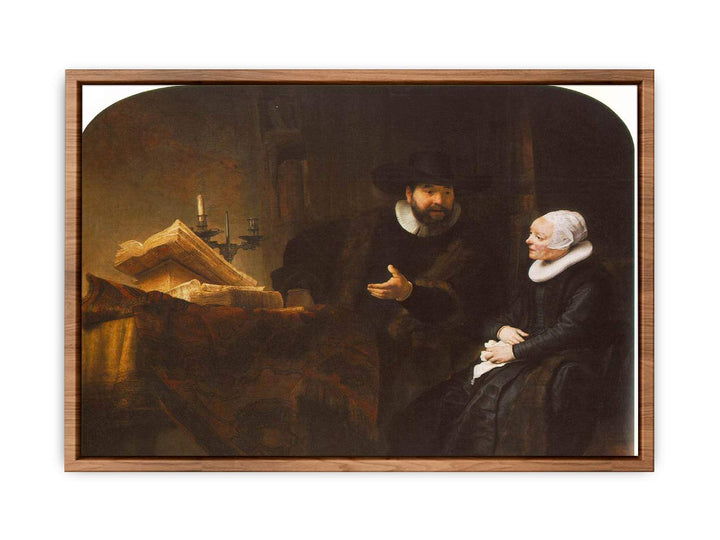 The Mennonite Minister Cornelis Claesz. Anslo in Conversation with his Wife, Aaltje 1641
 Painting