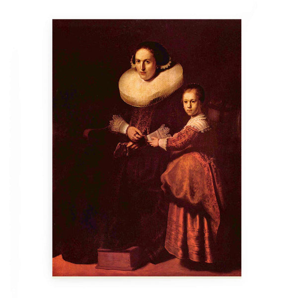 Portrait of Susanna and her daughter Eva Pellicone Painting