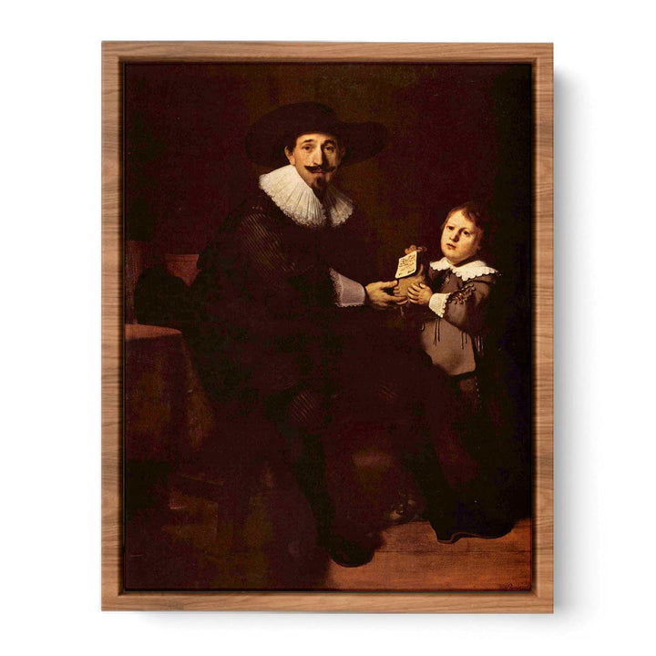 Portrait of Jan and his son Caspar Pellicone Painting