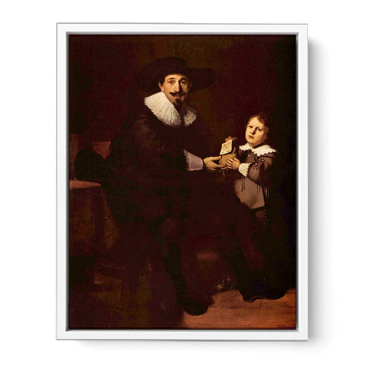 Portrait of Jan and his son Caspar Pellicone Painting
