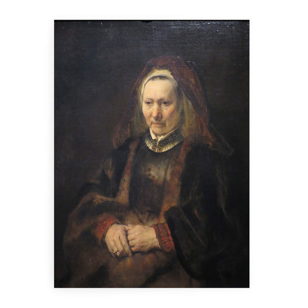 Portrait of a seated old woman Painting