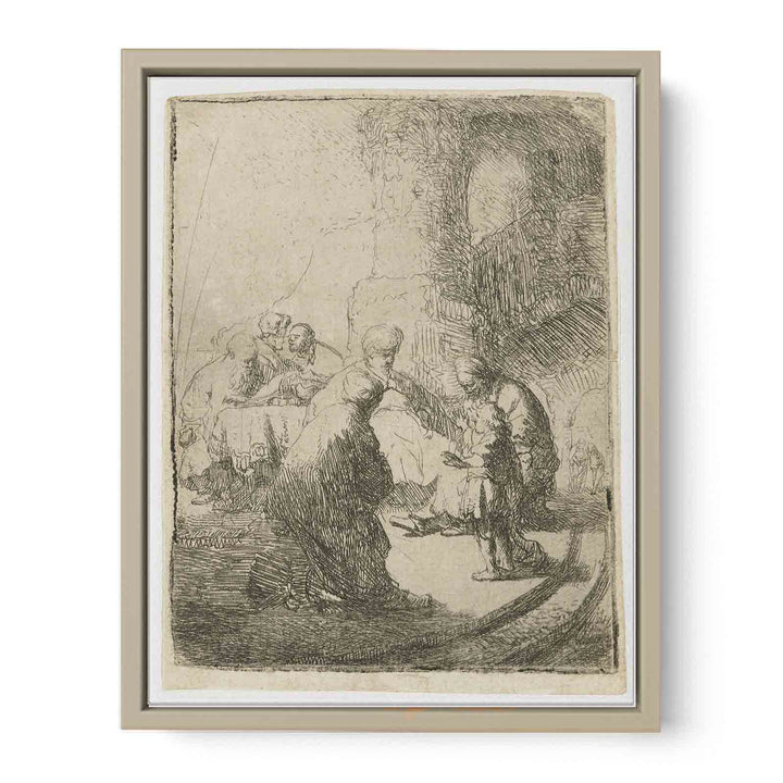 Christ Disputing With The Doctors Small Plate
 Painting