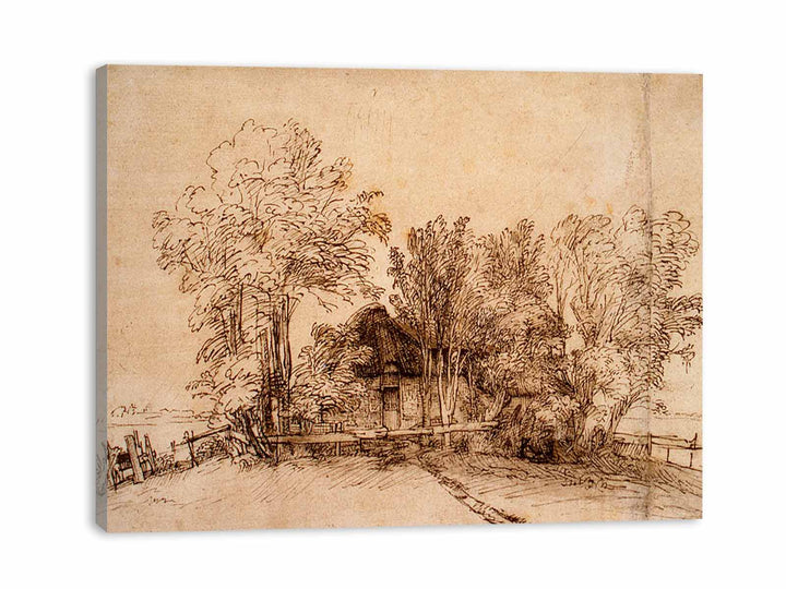 Cottage Among Trees 1650-51
 Painting