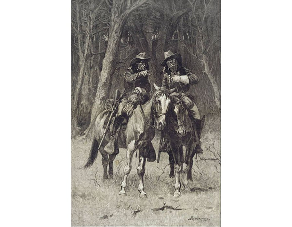 Cheyenne Scouts Patrolling The Big Timber Of The North Canadian Oklahoma 