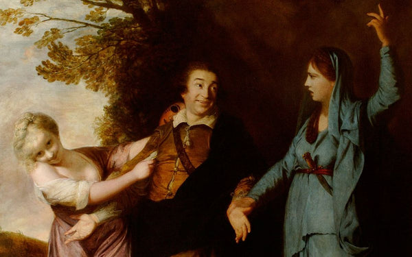 David Garrick 1717-79 between the Muses of Tragedy and Comedy 
