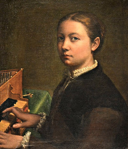Self-Portrait Playing the Spinet 