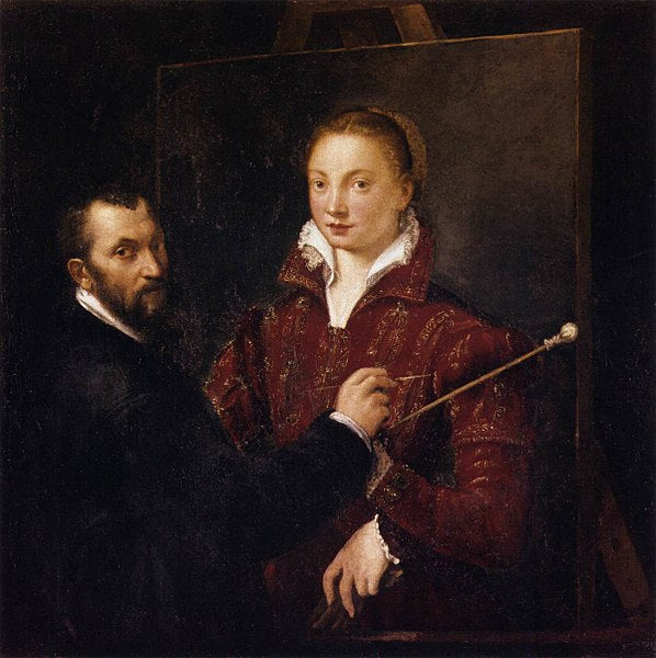 Bernardino Campi Painting Sofonisba Anguissola 1557 