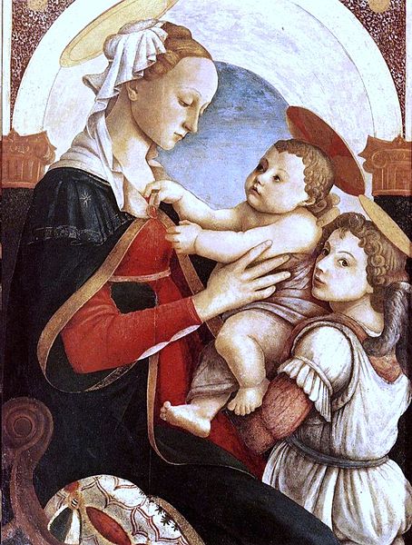 Madonna and Child with an Angel 1465-67 