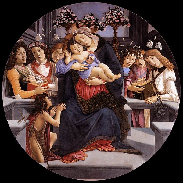 Virgin and Child with Six Angels and the Baptist 