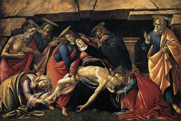 Lamentation over the Dead Christ with Saints c. 1490 