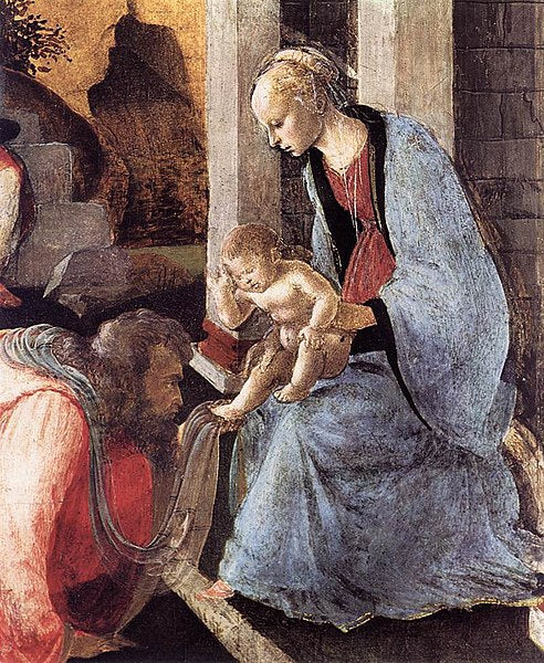 Adoration of the Magi (detail 2) 1465-67 