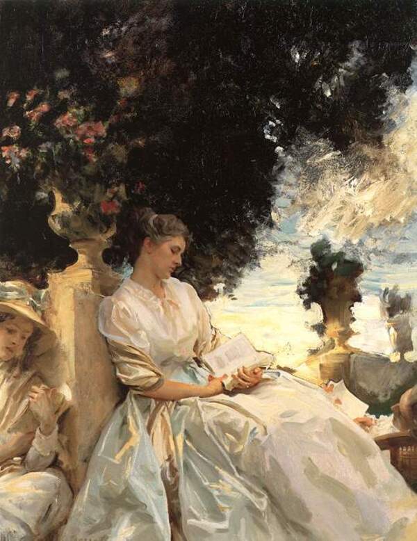 In a Garden: Corfu Painting by John Singer Sargent