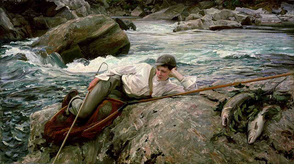 On His Holidays Painting by John Singer Sargent